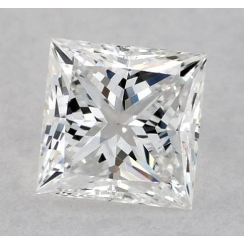 Diamant princesse 2,5 carats, non serti, couleur F, pureté VVS1, excellente taille