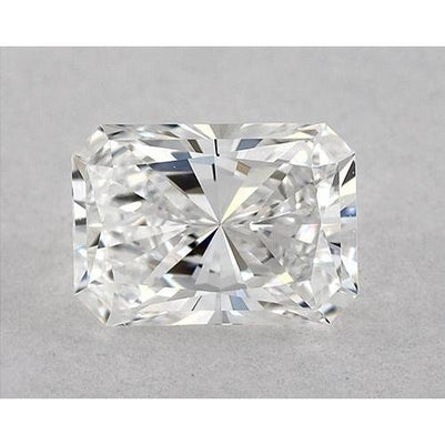Diamant radiant de 2,5 carats, non serti, couleur F, pureté VVS1, très bonne taille.