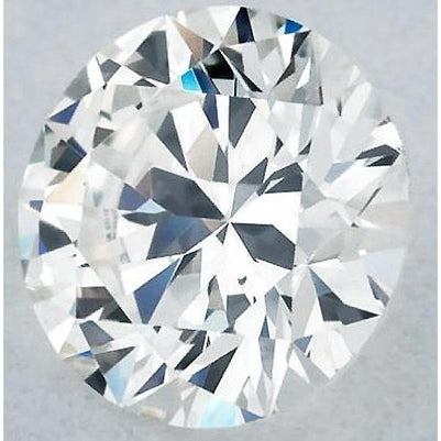 Diamant rond de 2,5 carats, pureté E, qualité VS1, taille excellente.