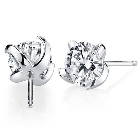 Fait à la main Brillant Puces d'Oreilles 2,50 carats – vue principale