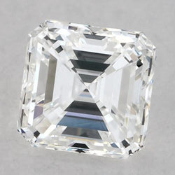Diamant Asscher naturel de 2,75 carats, extrait de la terre, non serti, couleur F, pureté VVS1, très bonne taille