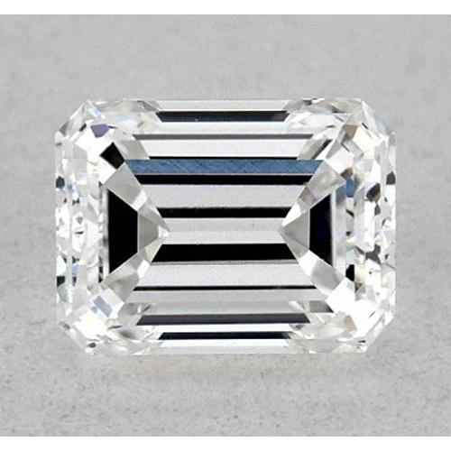 Diamant émeraude de 2,75 carats, non serti, couleur F, pureté VS1, très bonne taille.