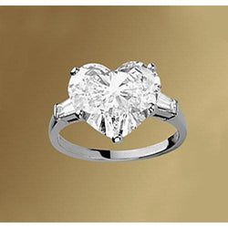 Diamant Trilogie – VVS 2,75 carats Or 14K Blanc