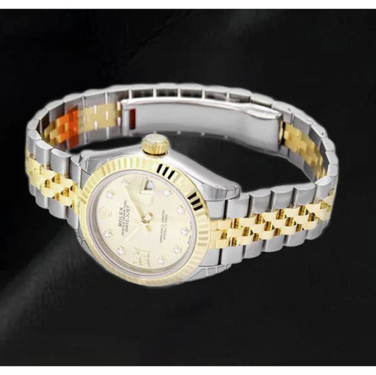 279173 Rolex dame-Datejust 28 mm cadran champagne bracelet jubilé