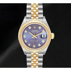 279173 Montre femme Rolex Datejust en or jaune bicolore Or 18 carats