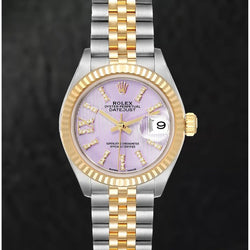279173 Rolex Belle montre pour femme avec cadran en diamant romain en or jaune 18 carats