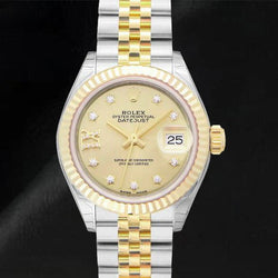 279173 Rolex dame-Datejust 28 mm cadran champagne bracelet jubilé