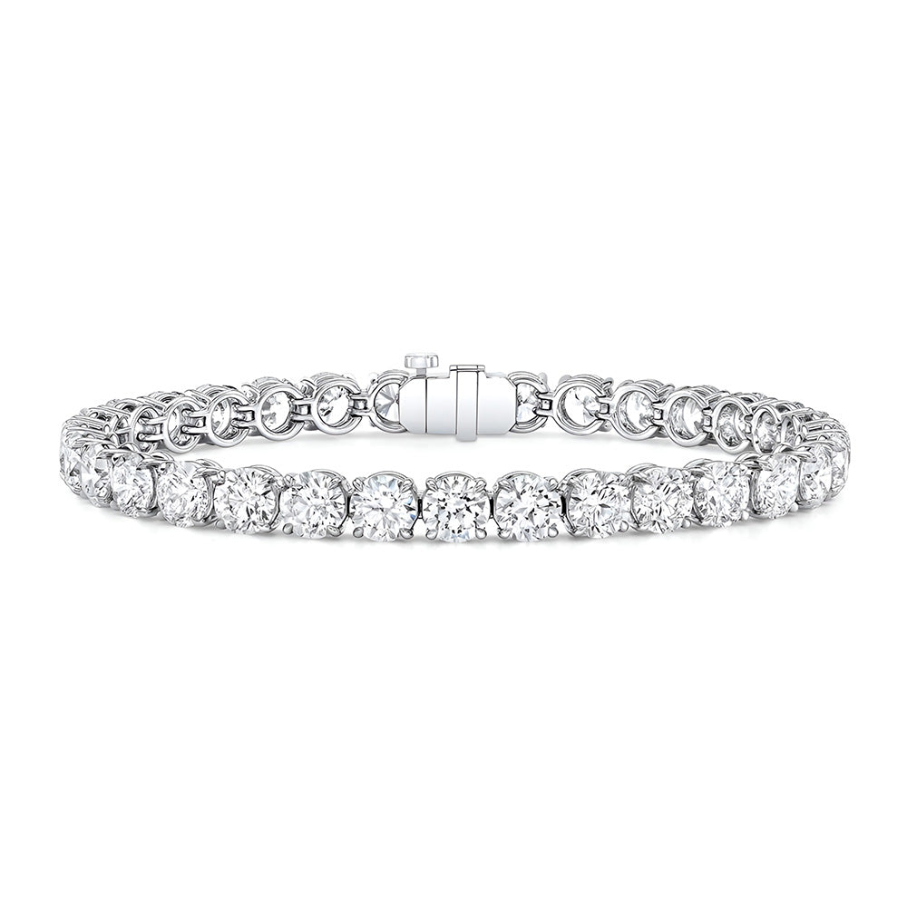 Artisanal Brillant Bracelet Tennis 1 carats – vue de côté