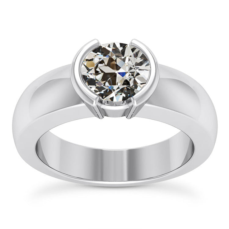 De luxe Diamant Fin Bague Solitaire 2 carats – vue principale