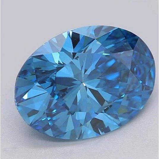 Saphir Bleu Loose Sapphires Natural 2-carats Gold – vue de côté