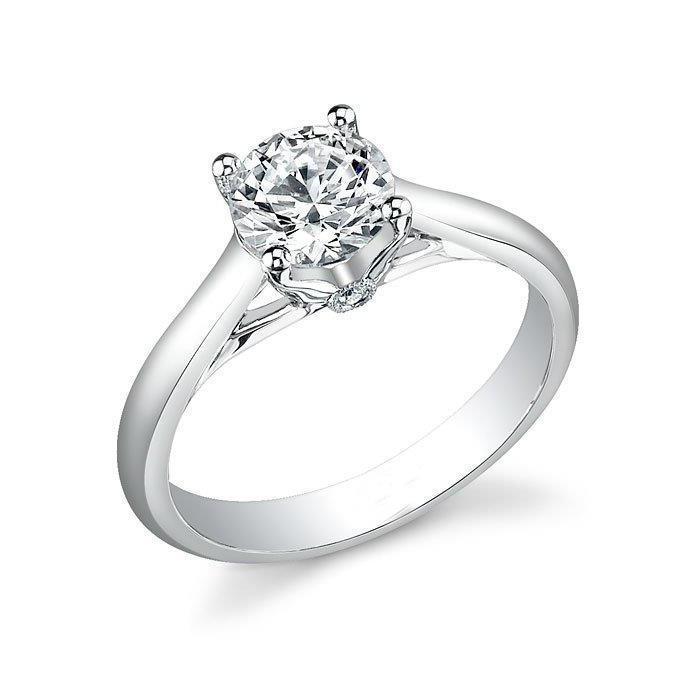 2.20 Carats Magnifique Bague Réel Diamant Coupe Ronde En Or Blanc 14K