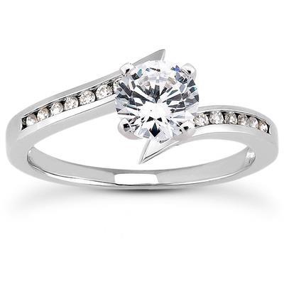 2.20 Ct Tension Like Sparkling Réel Diamonds Round Cut Alliance Nouveau