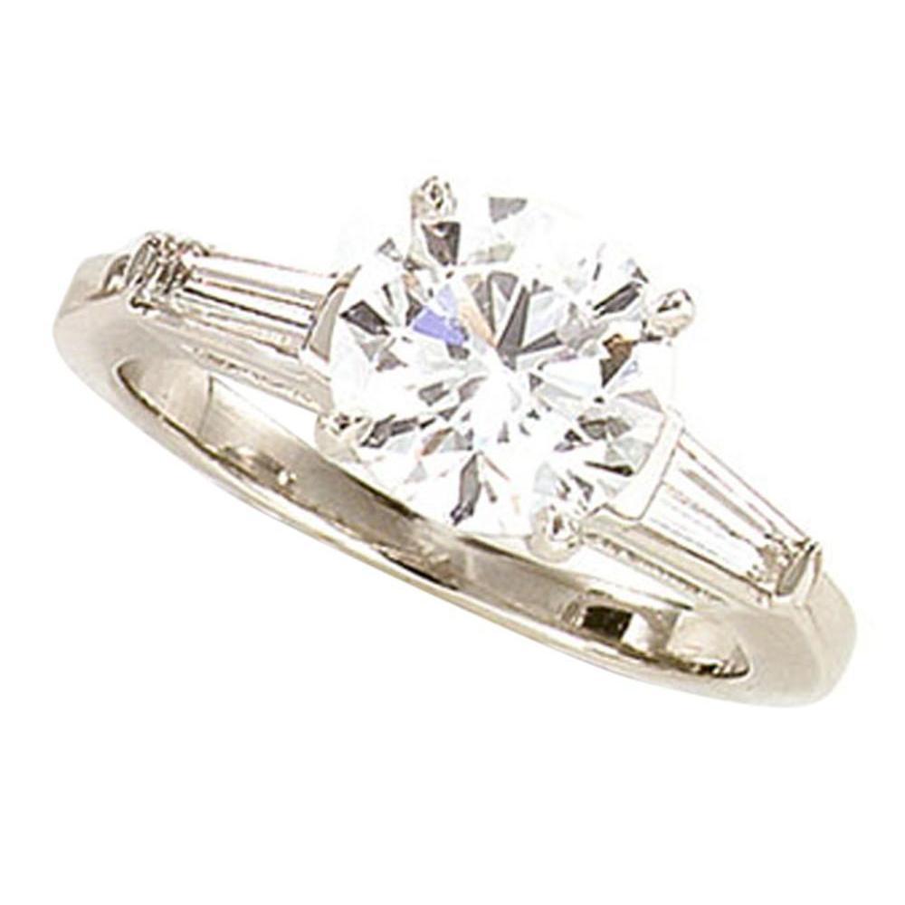 2.40 Carats Superbe Bague Trois Pierres Anniversaire Réel Diamant Neuf