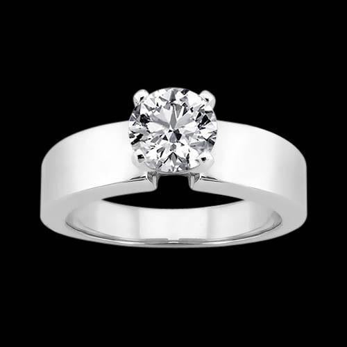 2.50 Carats Bague Anniversaire Réel Diamant Rond Solitaire