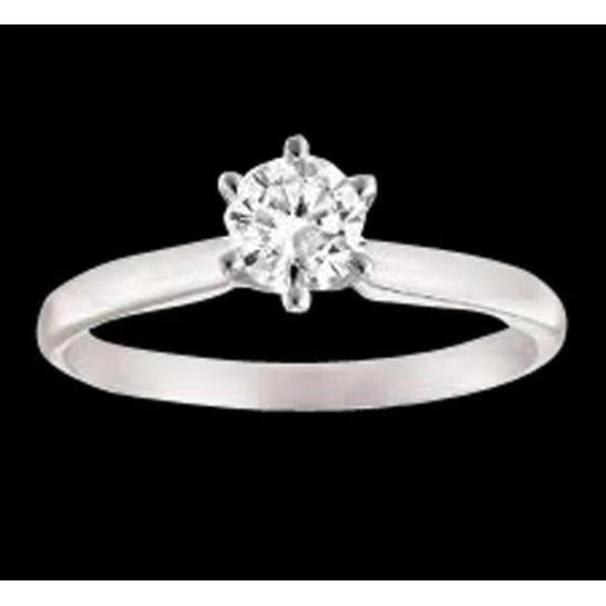 2.50 Ct. Bague De Fiançailles Solitaire Réel Diamant Rond Femme