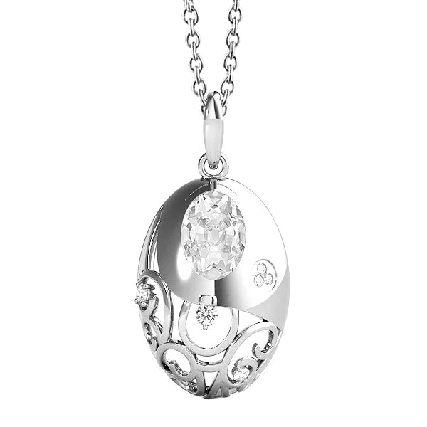 2.50 carats Pendentif de style vintage en Réel diamant taille ronde et ovale
