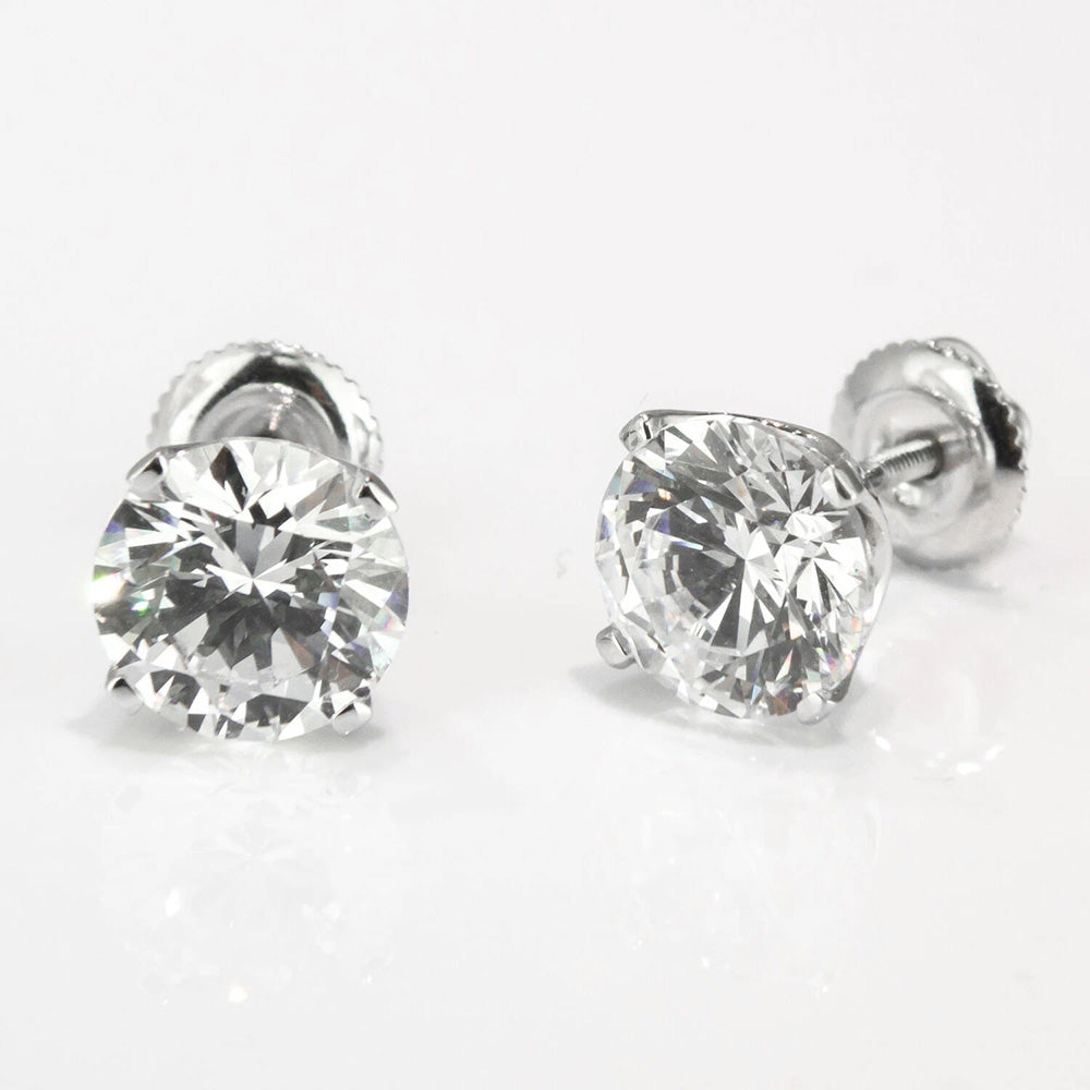 Diamant Pendants d'Oreilles – vue de côté