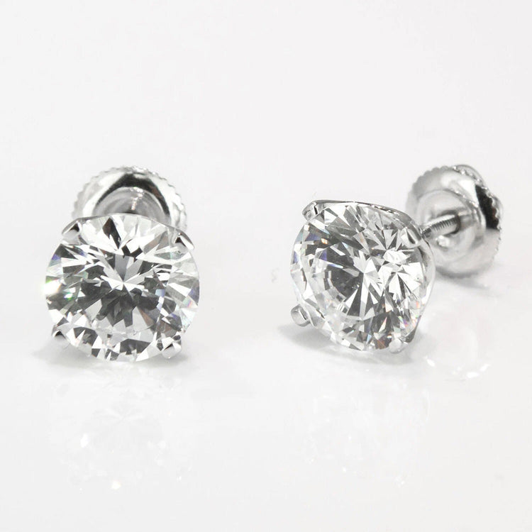 Diamant Pendants d'Oreilles – vue de côté