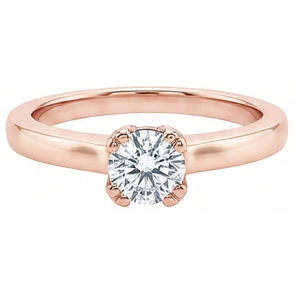 naturel round diamant 3.01carats bague détail rapproché