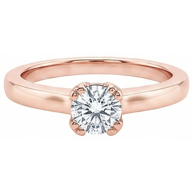 naturel round diamant 3.01carats bague détail rapproché