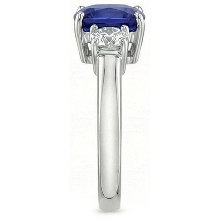 naturel cushion diamant 3.25carats bague vue de dessus