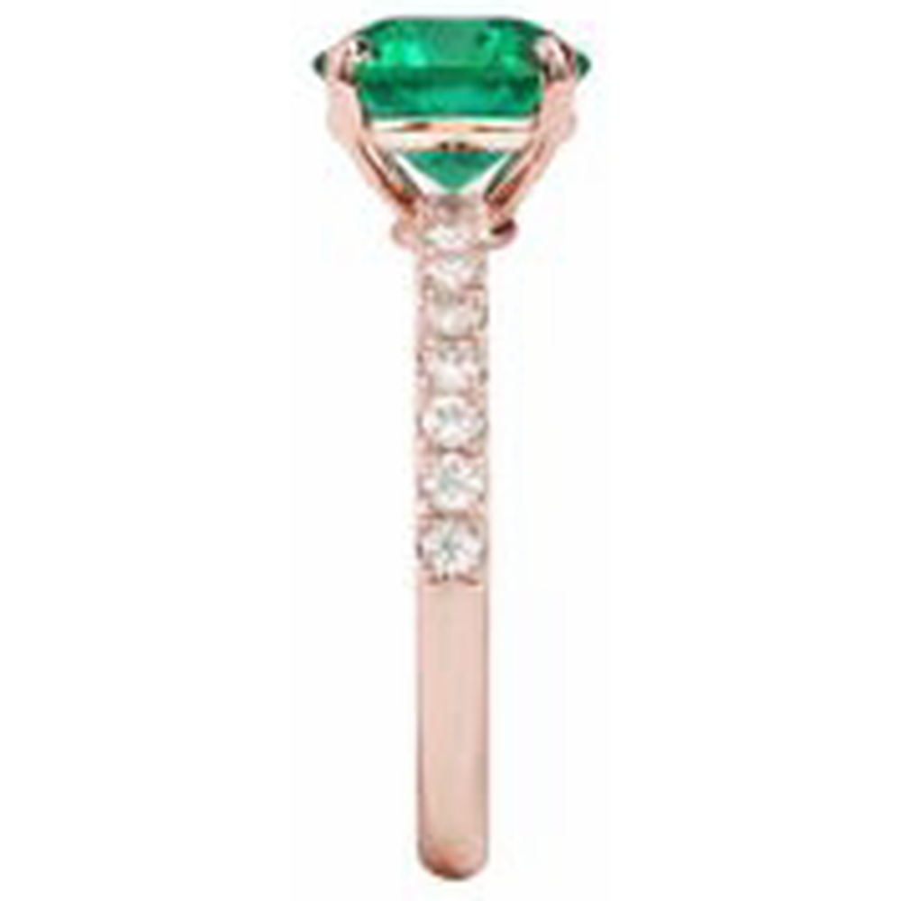 naturel diamant 3.25carats bague sur blanc