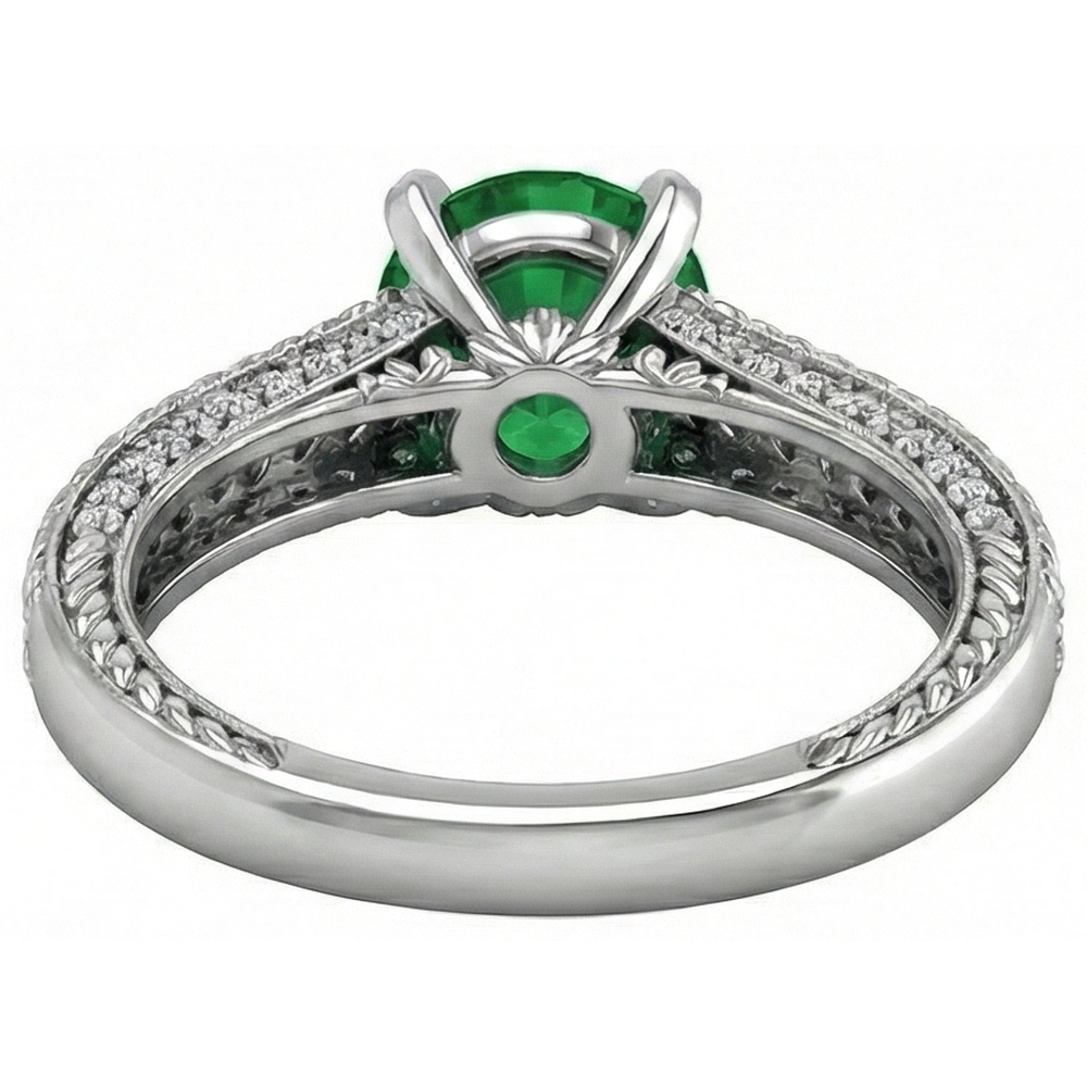 naturel diamant 3.50carats bague sur blanc