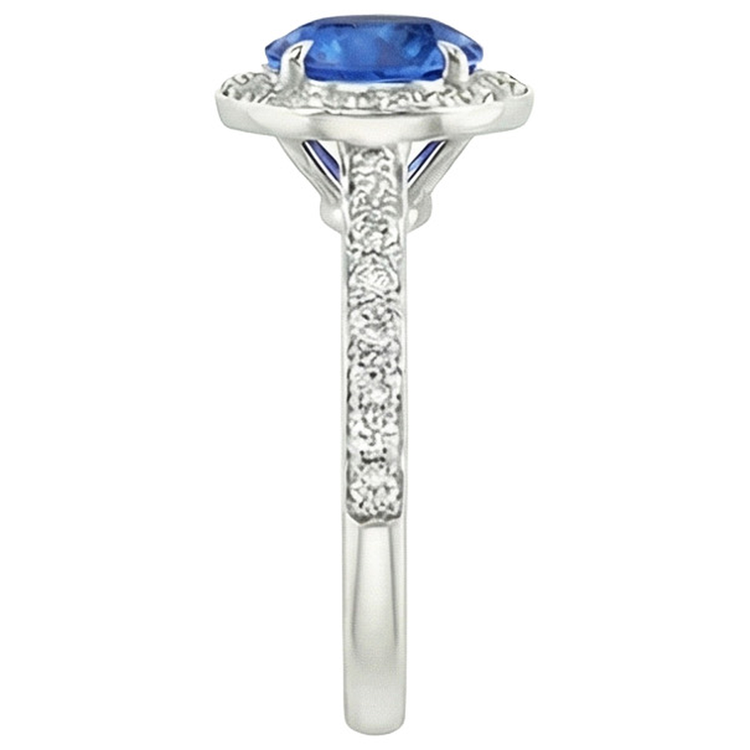 naturel round diamant 3.50carats bague vue de dessus