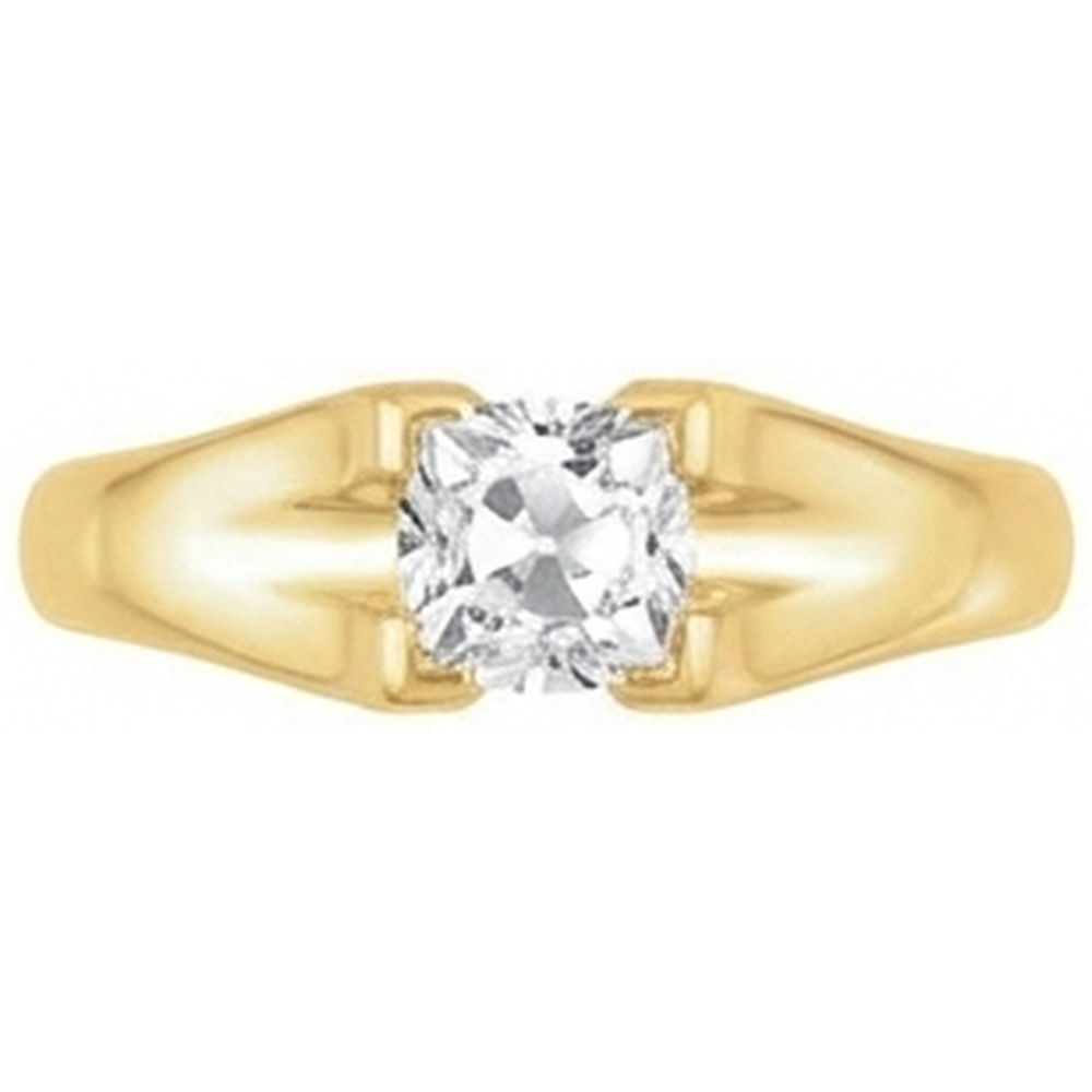Haut de gamme Diamant Fin Bague Mono-Pierre 3,50 carats – vue d'angle