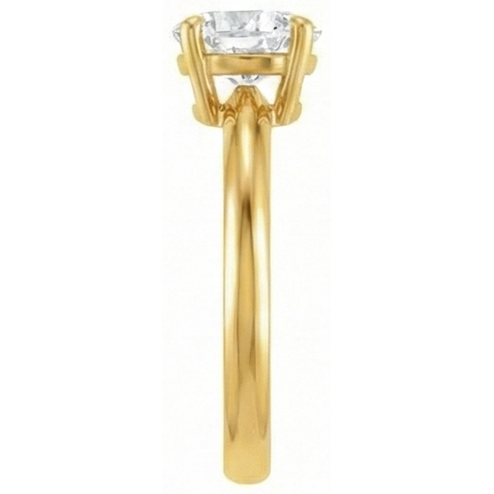 Fin Brillant Solitaire de Fiançailles 3,50 carats – vue de profil