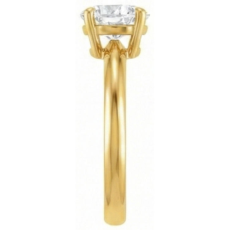 Fin Brillant Solitaire de Fiançailles 3,50 carats – vue de profil