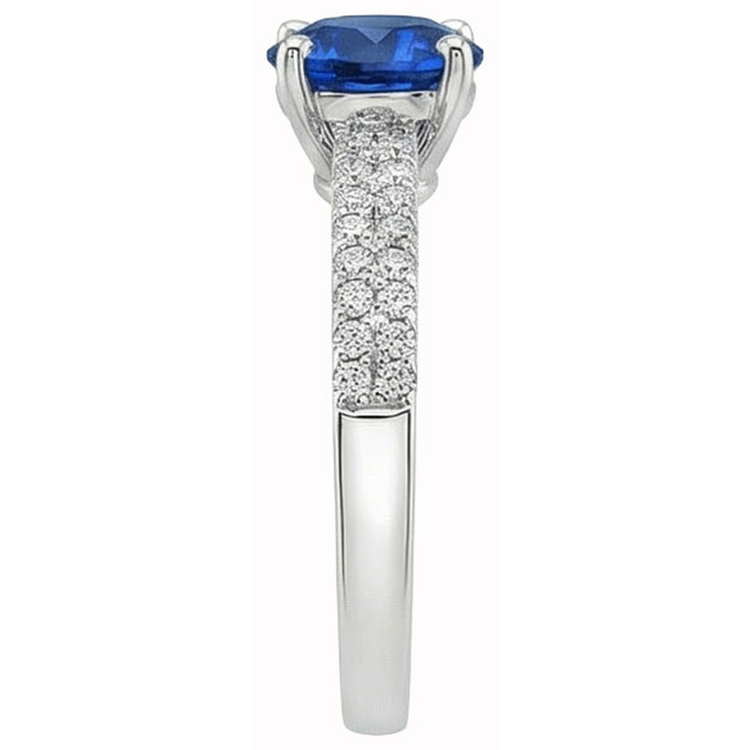 naturel round diamant 3.50carats bague vue de dessus