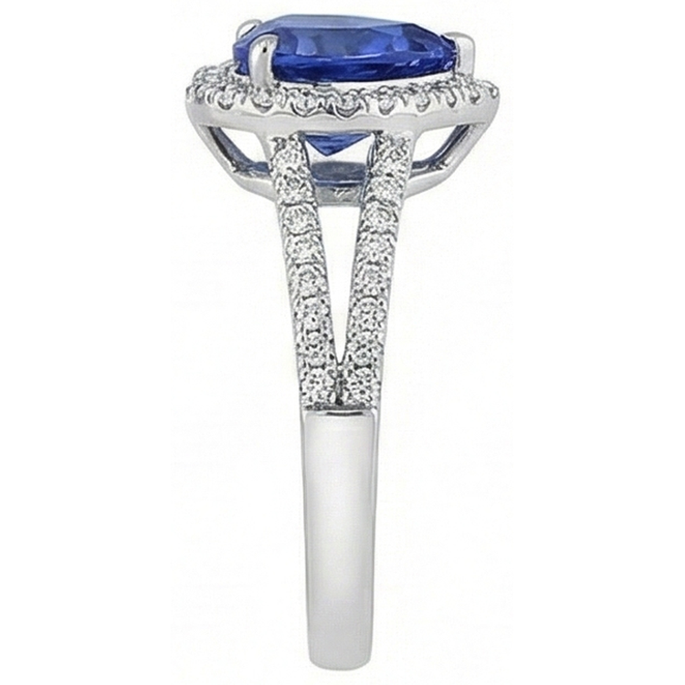 naturel diamant 3.60carats bague vue de dessus