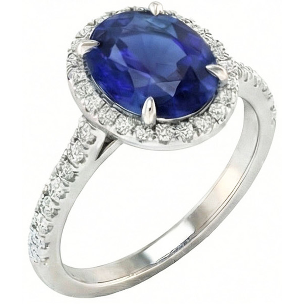 Brillant Bague avec Gemme 3,75 carats – vue principale