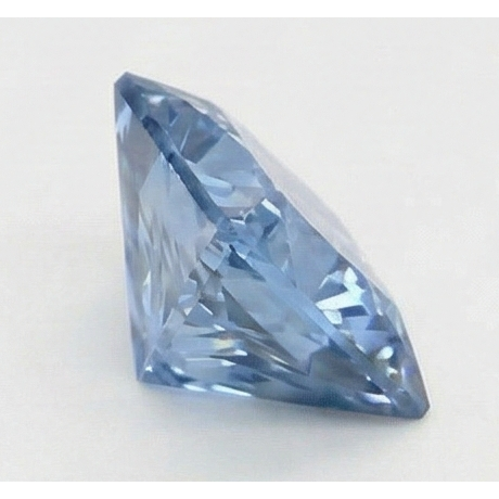 Diamant naturel véritable bleu clair de 3 carats (non cultivé en laboratoire), taille princesse.
