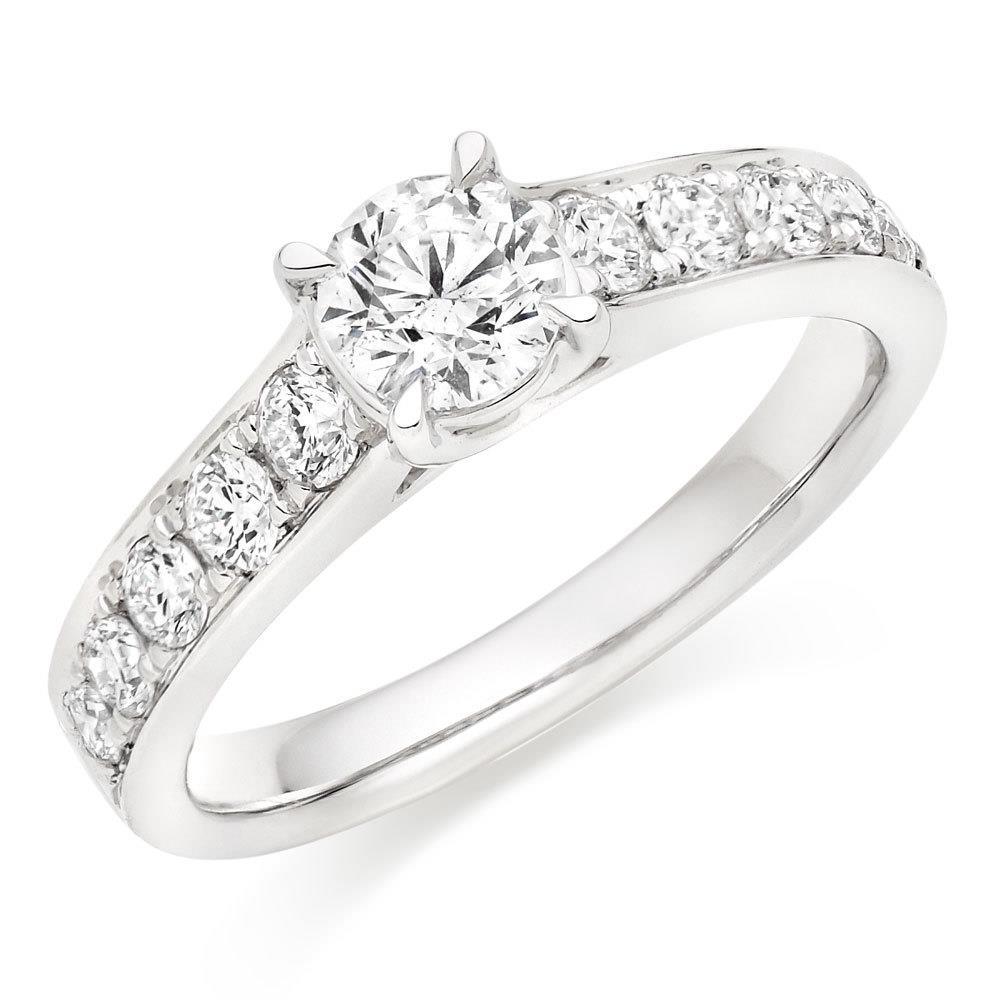 3 Carats Magnifique Bague De Mariage Véritable Diamants Coupe Ronde Neuf