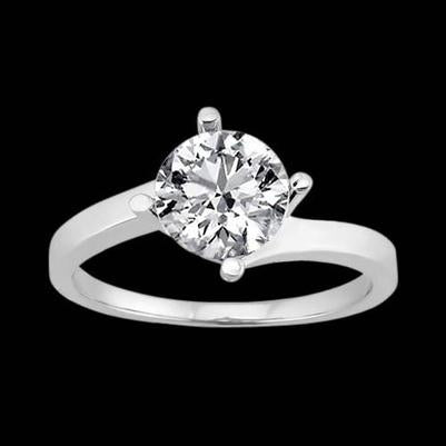 3 Carats. Bague De Fiançailles En Naturel Diamant Solitaire Bijoux En Diamant