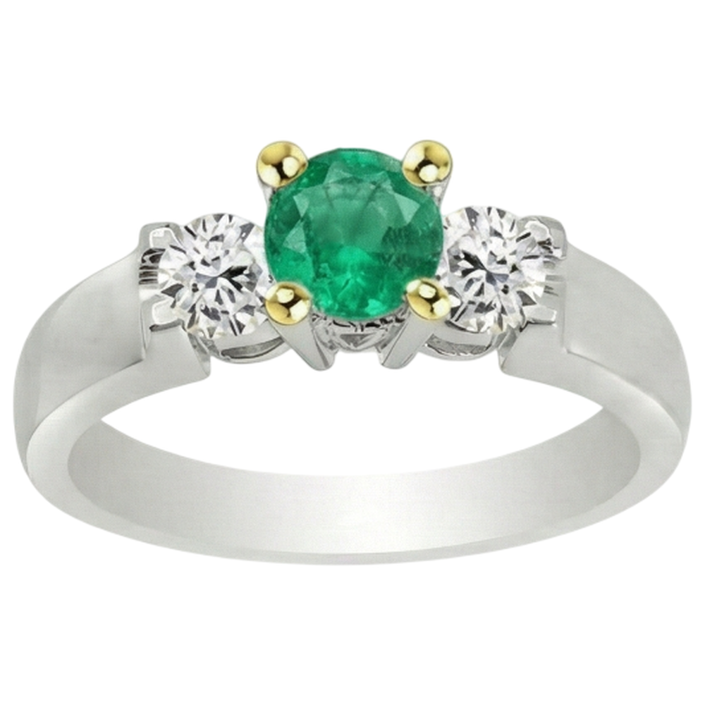 Premium Bague Pierre de Couleur 1,50 carats – vue de face