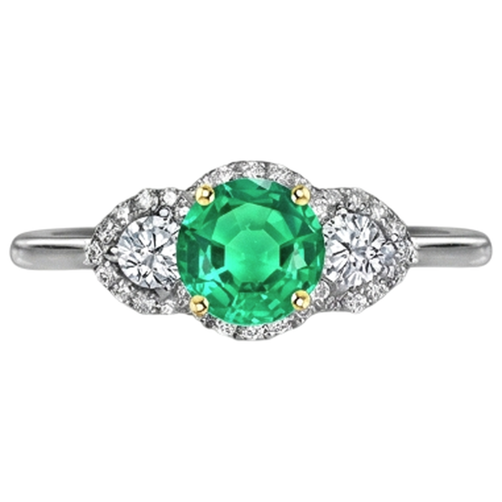 Sophistiqué Bague Pierre Précieuse 2 carats – vue d'angle