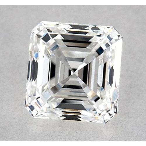 Diamant Asscher de 3 carats, non serti, couleur F, pureté VS1, très bonne taille.