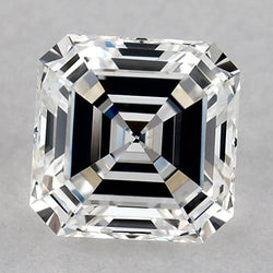 Diamant Asscher naturel de 3 carats, extrait de la terre, non serti, couleur F, pureté VVS1, très bonne taille