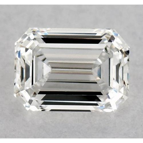 Diamant émeraude de 3 carats, non serti, couleur F, pureté VS1, très bonne taille.