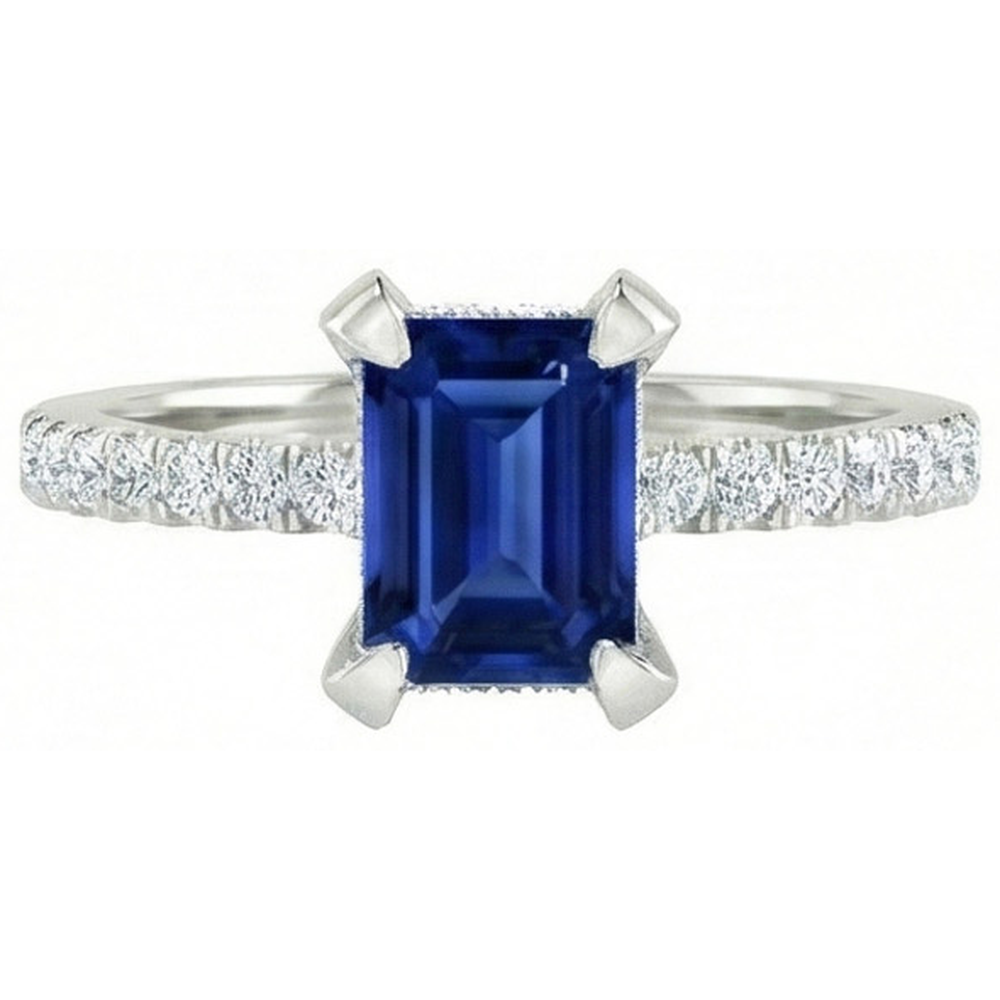 naturel round diamant 3carats bague angle de côté