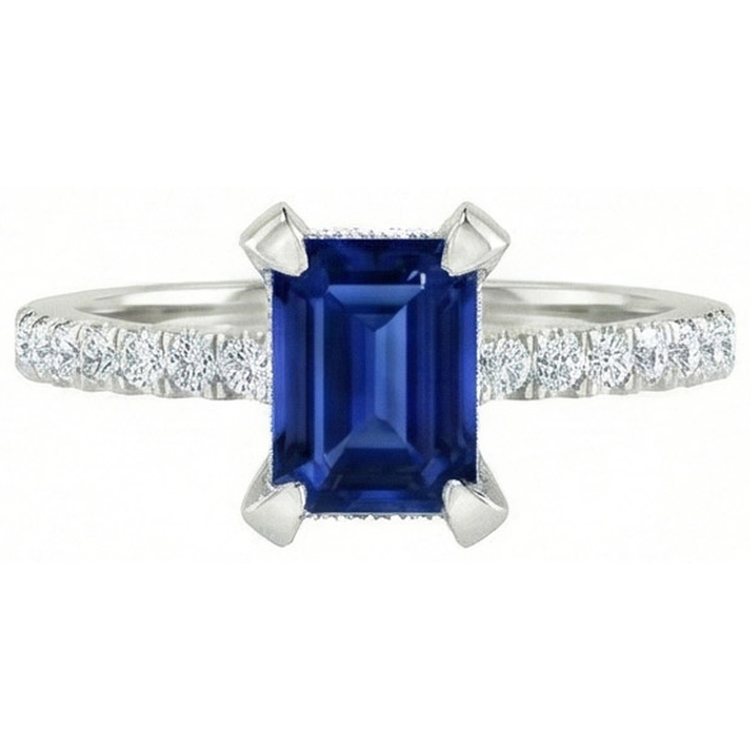 naturel round diamant 3carats bague angle de côté