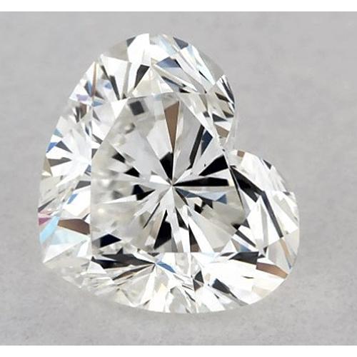 Diamant en forme de cœur de 3 carats, non serti, couleur F, pureté VVS1, très bonne taille.