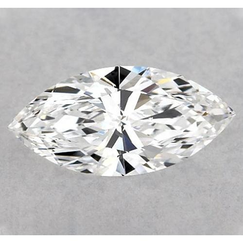 Diamant marquise de 3 carats, non serti, couleur F, pureté VVS1, très bonne taille.