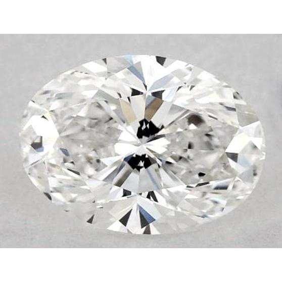 Diamant ovale de 3 carats, non serti, pureté E, VVS1, très bonne taille.