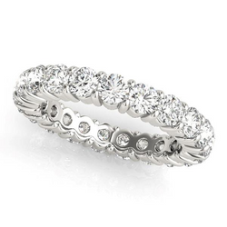 Diamant Eternity Band 0,15 carats – Or Blanc 14 Carats
