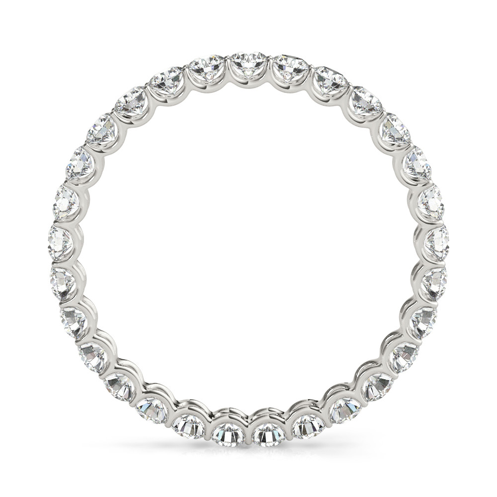 Brillant Eternity Band 3,60 carats Or Blanc 14 Carats – vue de face