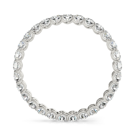 Brillant Eternity Band 3,60 carats Or Blanc 14 Carats – vue de face